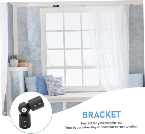 Stainless Steel Hinged Elbow Connector for Corner Curtain Rods Heavy Duty Material for Living Room and Office Use and Stylish for Window Treatments in Saudi Arabia