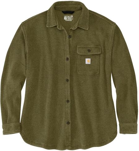 Carhartt Women's Oversized-fit Heavyweight Waffle Knit Shirt in Saudi Arabia