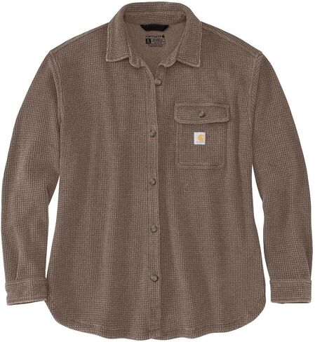 Carhartt Women's Oversized-fit Heavyweight Waffle Knit Shirt in Saudi Arabia