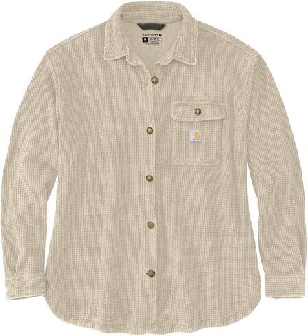 Carhartt Women's Oversized-fit Heavyweight Waffle Knit Shirt in Saudi Arabia