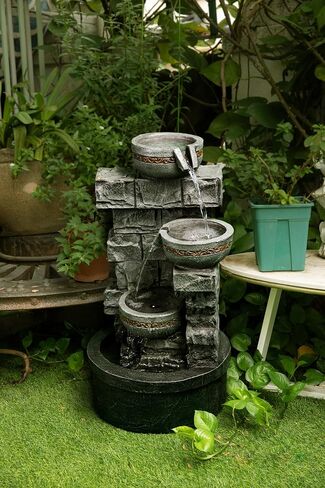 Cheng Pin Create a Relaxing Ambiance in Your Indoor&Outdoor Space with Our Floor Water Fountain Featuring LED Lights. in Saudi Arabia