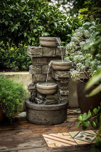 Cheng Pin Create a Relaxing Ambiance in Your Indoor&Outdoor Space with Our Floor Water Fountain Featuring LED Lights. in Saudi Arabia