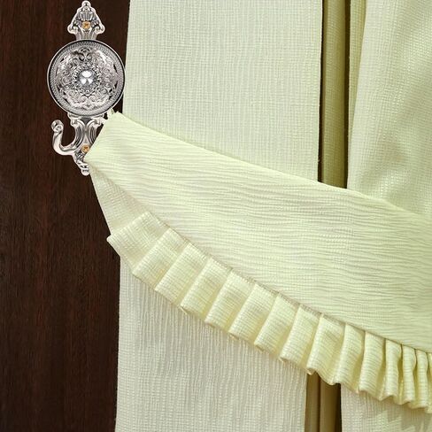 Magiclulu 2pcs الستائر الزخرفية السنانير عتيقة سبيكة مع تصميم الحجر الراين تصميمات أنيقة لقبعات الستائر والديكور المنزلي والإكسسوارات الإبداعية in Saudi Arabia