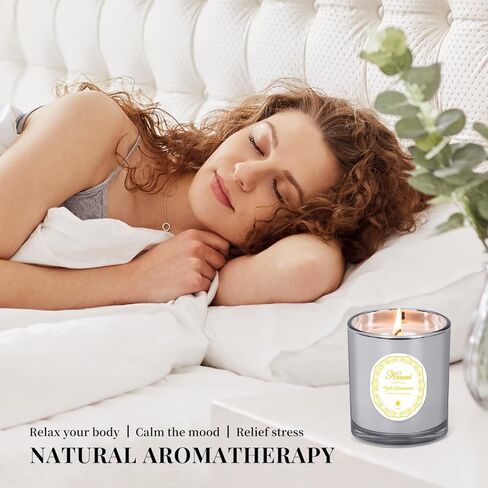 شموع معطرة Konni ، شموع الصويا ، شمعة العطرية ، شمعة القرفة المعطرة للرجال ، شمعة شمع الصويا ، 8.47 أوقية ، مثالية لخلق أجواء مريحة وهدية عطلة (كأس فضية) in Kuwait