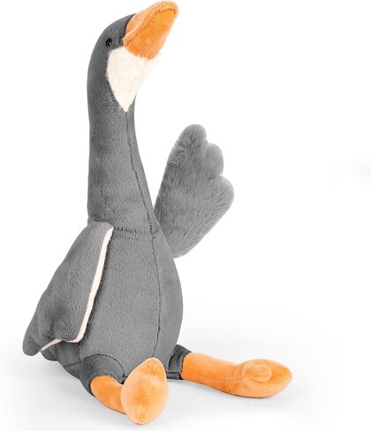 Goose Stuffed Animal - Soft Big Goose Plush Toy, Cute Swan Stuffed Animal Goose Plush, Goose Sleeping Hugging Pillow Gifts for Kids Birthday Decor(Dark Gray-23.6INCH) in Saudi Arabia