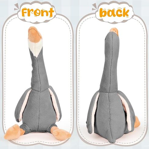 Goose Stuffed Animal - Soft Big Goose Plush Toy, Cute Swan Stuffed Animal Goose Plush, Goose Sleeping Hugging Pillow Gifts for Kids Birthday Decor(Dark Gray-23.6INCH) in Saudi Arabia