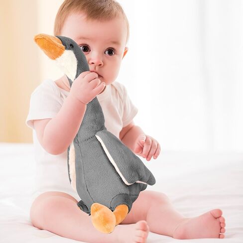 Goose Stuffed Animal - Soft Big Goose Plush Toy, Cute Swan Stuffed Animal Goose Plush, Goose Sleeping Hugging Pillow Gifts for Kids Birthday Decor(Dark Gray-23.6INCH) in Saudi Arabia