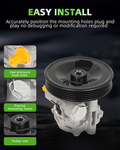 SCITOO Power Steering Pump Replacement for 2008-2009 for Subaru Legacy, 2005 2006 2007 2008 2009 for Subaru Outback 21-188 Power assist pump in Saudi Arabia
