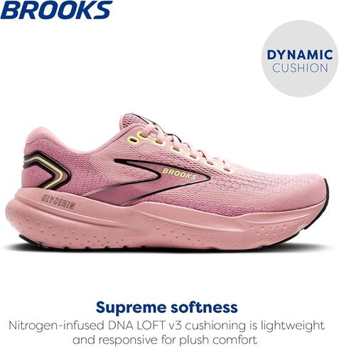 Brooks Women’s Glycerin 21 Neutral Running Shoe - Thistledown/Ebony/Corsage - 8.5 Medium in Saudi Arabia