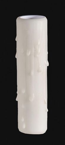 B&P Lamp® 3" Ht. Ivory Poly Candle Cover, Candelabra Base in Saudi Arabia