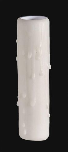 B&P Lamp® 3" Ht. Ivory Poly Candle Cover, Candelabra Base in Saudi Arabia