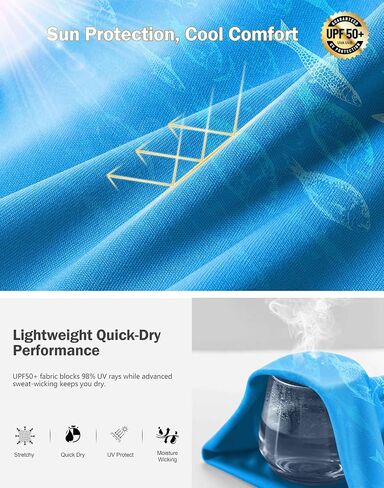 Men's UPF 50+ Sun Protection Dry Fit Workout T-Shirts Rash Guard Swim Shirts Moisture Wicking Tee for Athletic, Beach, Hiking in Saudi Arabia