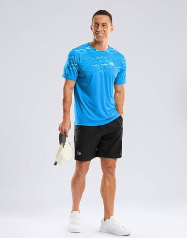 Men's UPF 50+ Sun Protection Dry Fit Workout T-Shirts Rash Guard Swim Shirts Moisture Wicking Tee for Athletic, Beach, Hiking in Saudi Arabia
