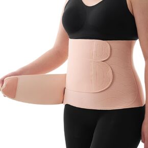 Momcozy Ergowrap C Section Belly Binder, 9-Inch Postpartum Belly Band with 3D Lifting & Ergonest Back Support, Abdominal Binder Post Surgery for Recovery in Saudi Arabia