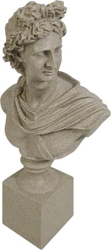 Apollo of The Belvedere Bust Sculpture, Greek Pythian Apollo Statuette, Sandstone Sculpted Figure, 14 x 7.5 x 3.25 Inches in Saudi Arabia