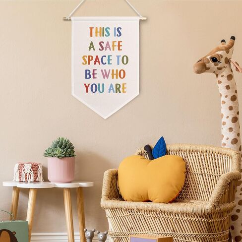 ChissNook Progress Over Perfection Canvas Banner, Boho Classtoom Decor Hanging Pennant Banner Flags Wall Display, Colorful Inspirational Wall Decor for Classroom Nursery Playroom Kids Room in Saudi Arabia