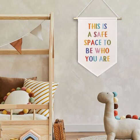 ChissNook Progress Over Perfection Canvas Banner, Boho Classtoom Decor Hanging Pennant Banner Flags Wall Display, Colorful Inspirational Wall Decor for Classroom Nursery Playroom Kids Room in Saudi Arabia