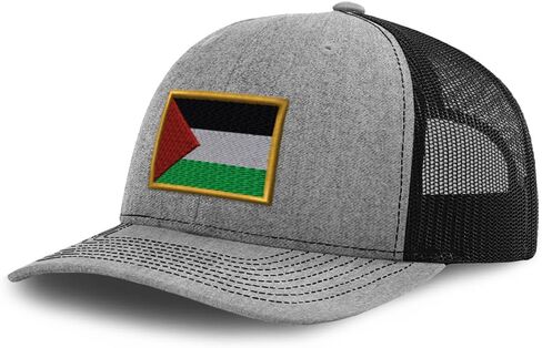Palestine Embroidery Design Richardson Structured Front Mesh Back Cap Loden/Black in Saudi Arabia
