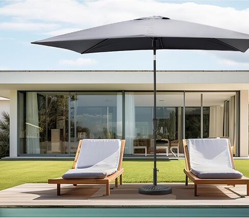 C-Hopetree 31 lb Heavy Duty Round Base Stand for Patio Outdoor Market Table Umbrella, Bronze in Saudi Arabia