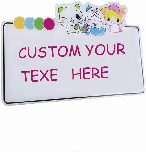 Custom Signs Personalized Funny Acrylic Plastic Sign Self-Adhesive for Wall, Door, Desk, Fridge, Home Decoration, Office, Enterprise, Commercial Custom Signs, Shops, Information Signs Etc (B) in Saudi Arabia