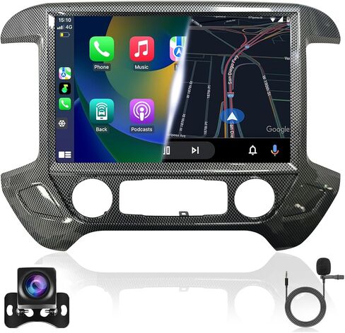 13.1 Inch Car Radio for Chevrolet Silverado GMC Sierra 2014-2019 Stereo Replacement Head Unit 2K IPS Full Touch Screen Carplay Android Auto GPS Navigation Multimedia Play in Kuwait