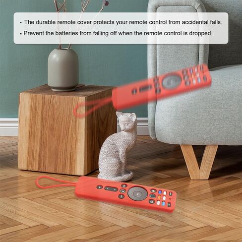 حافظة حماية من السيليكون عن بعد من السيليكون المتوهج باللون الأخضر متوافقة مع جهاز التحكم عن بعد للتلفزيون الذكي VIZIO XRT260، مضادة للانزلاق، مقاومة للصدمات، قابلة للغسل بحبل قصير (تتوهج باللون الأخضر الداكن) in Kuwait