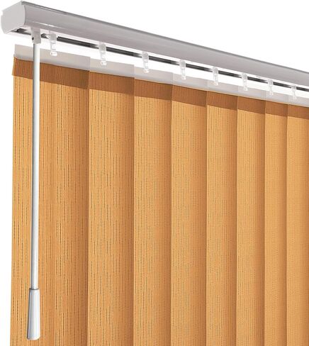 Cordless Vertical Window Blinds Shades for Home, Good for Big Windows, Sliding Glass Doors, Room Divider, Filter The Light into Room by Turn The Slat, White in Saudi Arabia