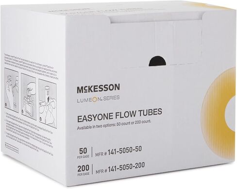 McKesson Lumeon Flow Tube - لسان حال التخلص من اللباس ، لسانوب بلاستيكي غير سريلي لنظام قياس التنفس في الهواء ، مقاس واحد ، 200 عدد in Kuwait