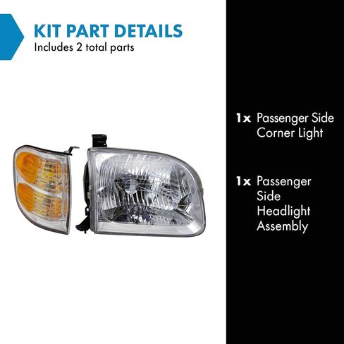 TRQ Lighting Kit Compatible with 2001-2004 Toyota Sequoia 2000-2004 Tundra in Saudi Arabia