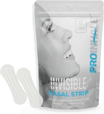 ProInhale™ Athletic Nasal Strips – Flexible Nose Strip for Comfortable Fit, Secure Hold, Non-Slip Adhesive, Day or Night Use, Sport and Sleep Support, 60 Count Nasal Expander Strips in Saudi Arabia