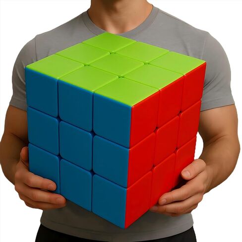 Giant Magic Cube 3x3, 18CM Extra Large Stickerless Puzzle Cube for All Ages in Kuwait