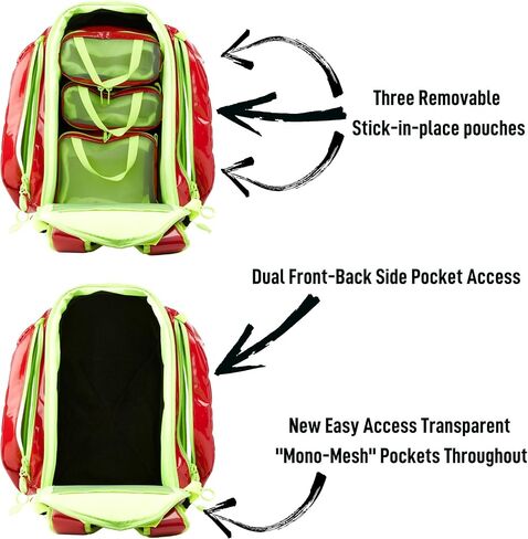 Statpacks G3+ QuickLook AED Red, AED Backpack, Medic Bag for EMS, Police, Firefighters in Saudi Arabia