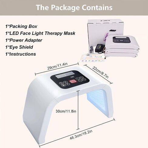 LED-Face-Tool ， قناع الوجه لعلاج LED للضوء ， 7 في 1 معدات تجميل للعناية بالبشرة في المنزل in Saudi Arabia
