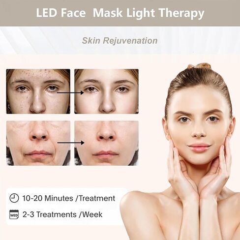 LED-Face-Tool ， قناع الوجه لعلاج LED للضوء ， 7 في 1 معدات تجميل للعناية بالبشرة في المنزل in Saudi Arabia