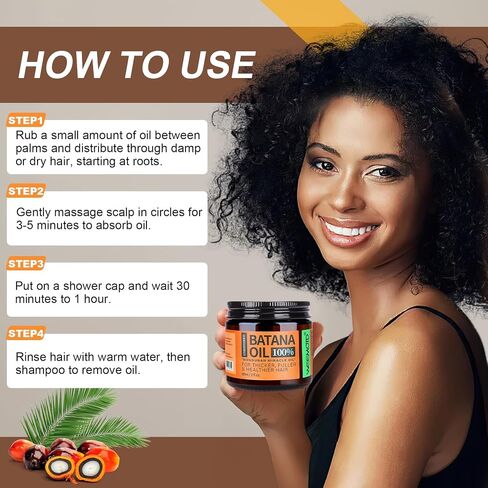 Unrefined Batana Oil for Hair Growth, Dr. Sebi Raw Batana Oil from Honduras, Hair Mask Hair Growth oil with Organic and Natural Ingredients, Espresso Coffee (2 fl oz, Espresso Coffee) in Kuwait
