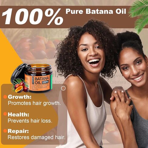 Unrefined Batana Oil for Hair Growth, Dr. Sebi Raw Batana Oil from Honduras, Hair Mask Hair Growth oil with Organic and Natural Ingredients, Espresso Coffee (2 fl oz, Espresso Coffee) in Kuwait