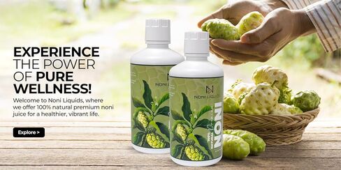 2 Pack Pure Noni Farm Direct- No Additives. Cold Pressed for Maximum Extraction. 100% Natural Premium Noni in Saudi Arabia