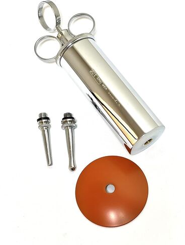 Cynamed -Premium Ear Wax Removal محقنة 8 أوقية ، 6 أوقية ، 4 أوقية ، 3 أوقية - النحاس مع Chrome مثالي للمنزل ، EMT ، رجال الإطفاء ، الشرطة ، طالب الطب ، المدرسة والهواية (6 أوقية) in Saudi Arabia