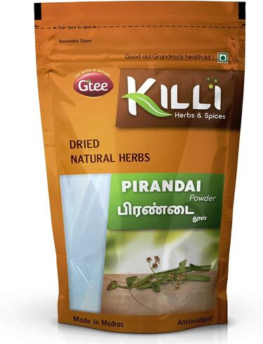 Pirandai | Hadjod | العنب Veld | Cissus Quadrangularis | مسحوق Nalleru ، 100 جم in Saudi Arabia