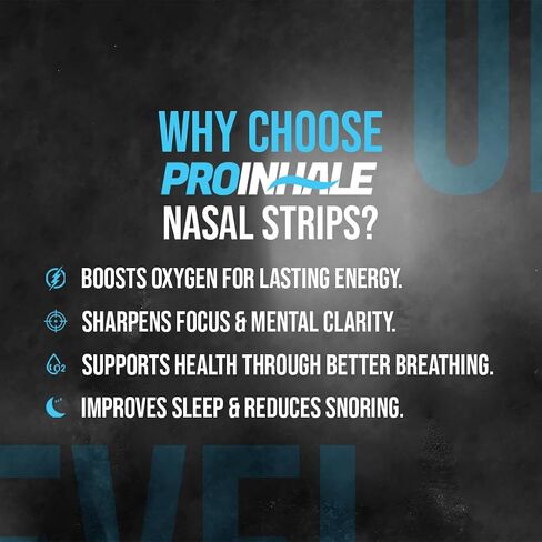 شرائح الأنف الرياضية Proinhale ™-شريط الأنف المرن للتناسب المريح ، والحجز الآمن ، والمواد اللاصقة غير المنقولة ، والاستخدام النهاري أو الليلي ، ودعم الرياضة ، و 60 شرائط Expander Count in Saudi Arabia