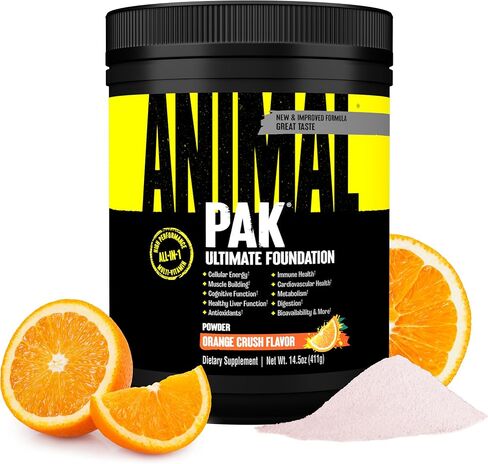 Animal Pak - Convenient Multivitamin for Men & Women Daily All-in-One Vitamin & Supplement Pack - Zinc, Vitamins C, B, D, Amino Acids, and Immune Support - Sports Nutrition Performance - 44 Count in Kuwait