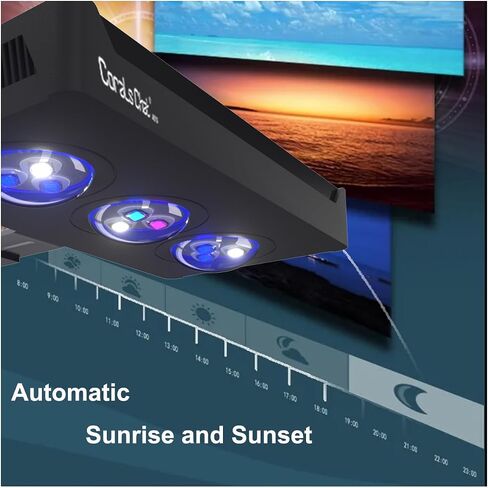 مصباح LED للشعاب المرجانية لحوض السمك، مصباح إضاءة LED مرجاني للمياه المالحة البحرية بقدرة 30 وات مع تحكم باللمس لخزان النانو in Saudi Arabia