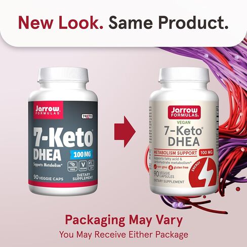 Jarrow Formulas 7-Keto DHEA 100 mg - Up to 90 Servings (Veggie Caps) Dietary Supplement - Carbohydrate Metabolism Support - Non-GMO - Gluten Free - Vegan in Saudi Arabia