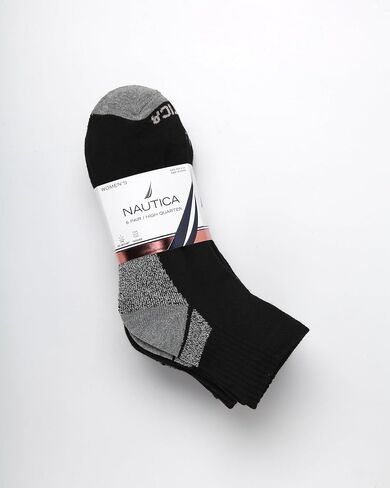 Nautica Women’s Socks - Athletic Cushion High Quarter Socks (6 Pack) in Saudi Arabia
