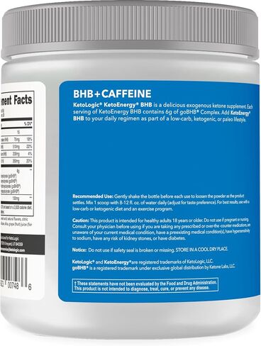 الكيتولوجية BHB Ketoenergy ketones ketones ketones مع الكافيين | التوت عصير الليمون - 30 خدمة | يدعم انخفاض الكربوهيدرات ، كيتو النظام الغذائي وتعزيز الطاقة ، التركيز | ملحق keto قبل التمرين ، بيتا هيدروكسي بيوتيرا in Kuwait