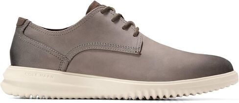 Cole Haan Men's Grand+ Plain Toe Oxford, Magnet Nubuck/Grey, 8 in Saudi Arabia