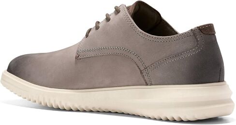 Cole Haan Men's Grand+ Plain Toe Oxford, Magnet Nubuck/Grey, 8 in Saudi Arabia
