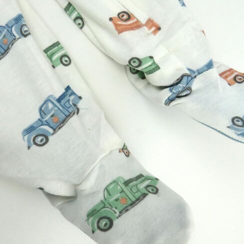 HonestBaby Sleep and Play Footed Pajamas One-Piece Sleeper Jumpsuit Zip-Front Pjs Organic Cotton for Baby Boys, Unisex in Saudi Arabia
