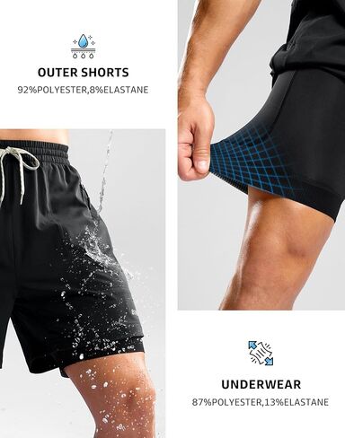 Bikewa Men's Mountain Bike Shorts 4D Padded Loose-fit Cycling Biking Bicycle Riding Biker Shorts for Men Zipper Pockets in Kuwait