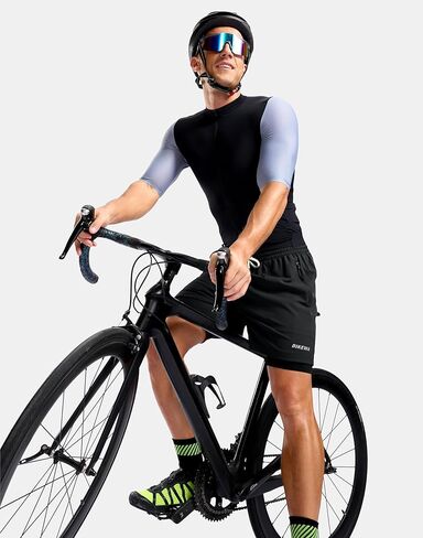 Bikewa Men's Mountain Bike Shorts 4D Padded Loose-fit Cycling Biking Bicycle Riding Biker Shorts for Men Zipper Pockets in Kuwait